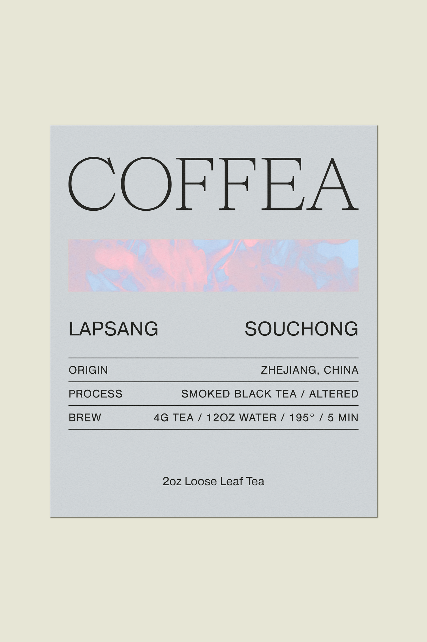 Lapsang Souchong smoked black tea from China - Coffea Roasterie